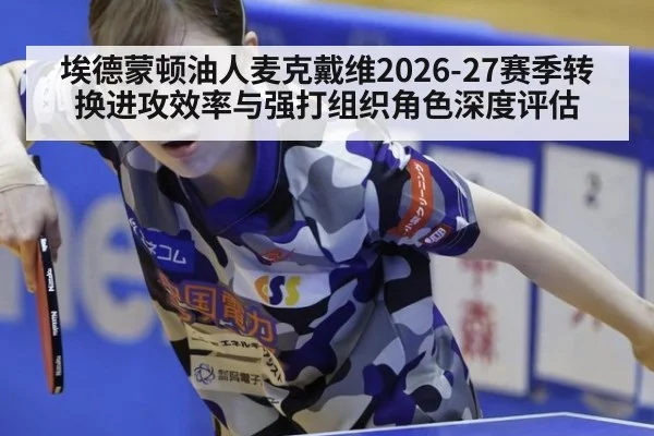 埃德蒙顿油人麦克戴维2026-27赛季转换进攻效率与强打组织角色深度评估
